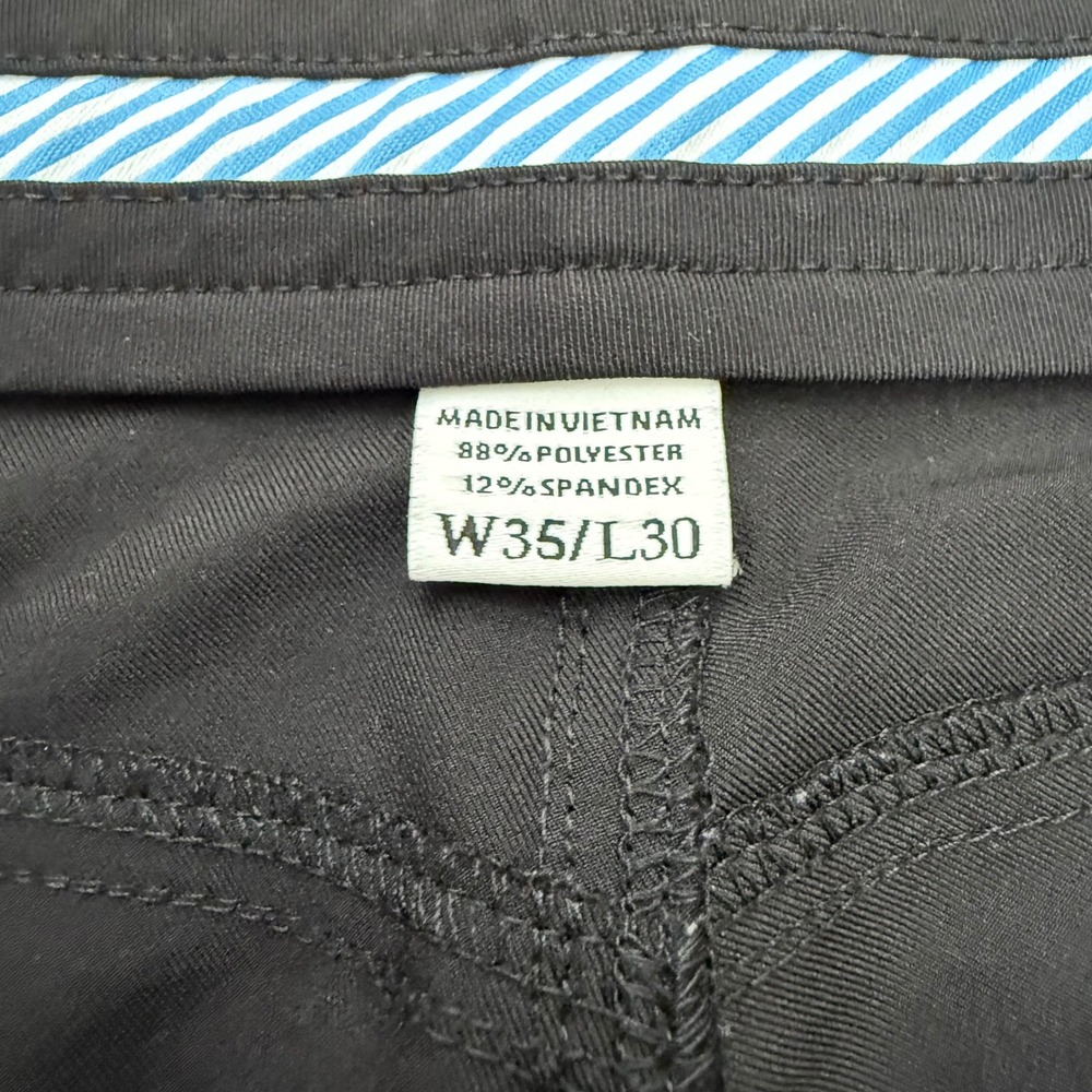 FootJoy Golf Pants Mens 35x30 Black Athletic Fit Performance Stretch SKU 24193 - Picture 5 of 13